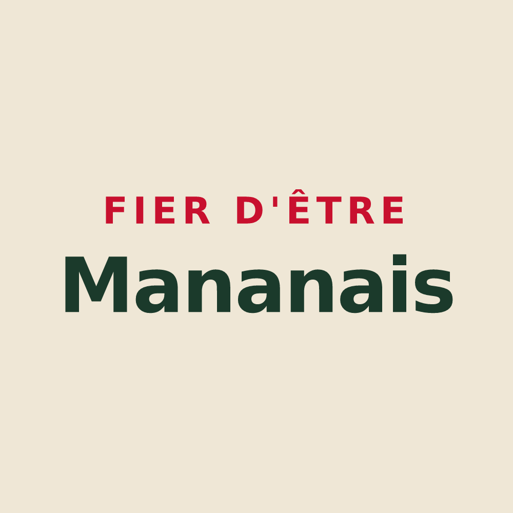 Tote bag « Fier d'être Mananais » — design pour Mana