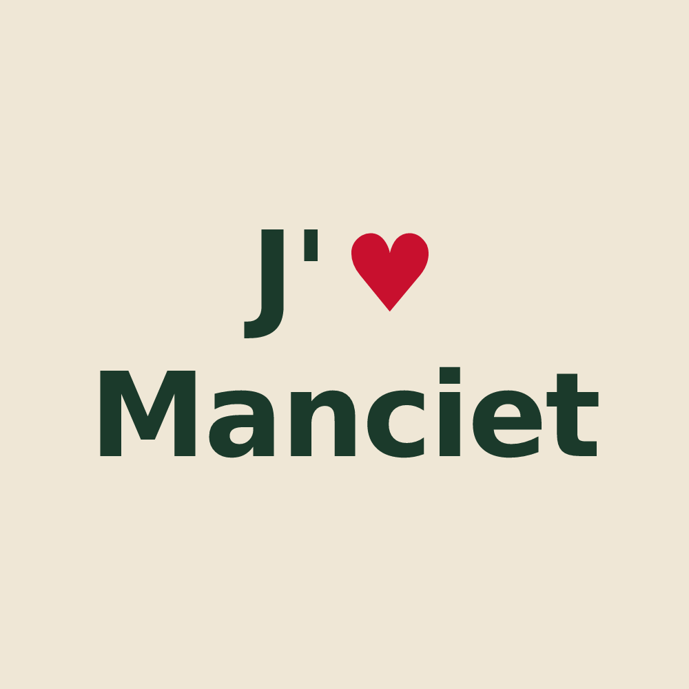 Tote bag personnalisé Manciet — design J'aime Manciet