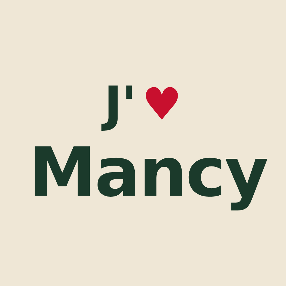 Tote bag personnalisé Mancy — design J'aime Mancy