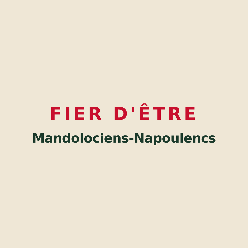 Tote bag « Fier d'être Mandolociens-Napoulencs » — design pour Mandelieu-la-Napoule