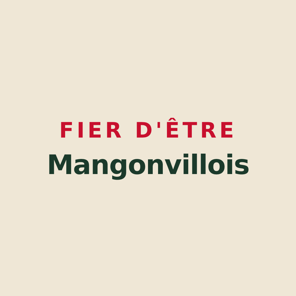 Tote bag « Fier d'être Mangonvillois » — design pour Mangonville