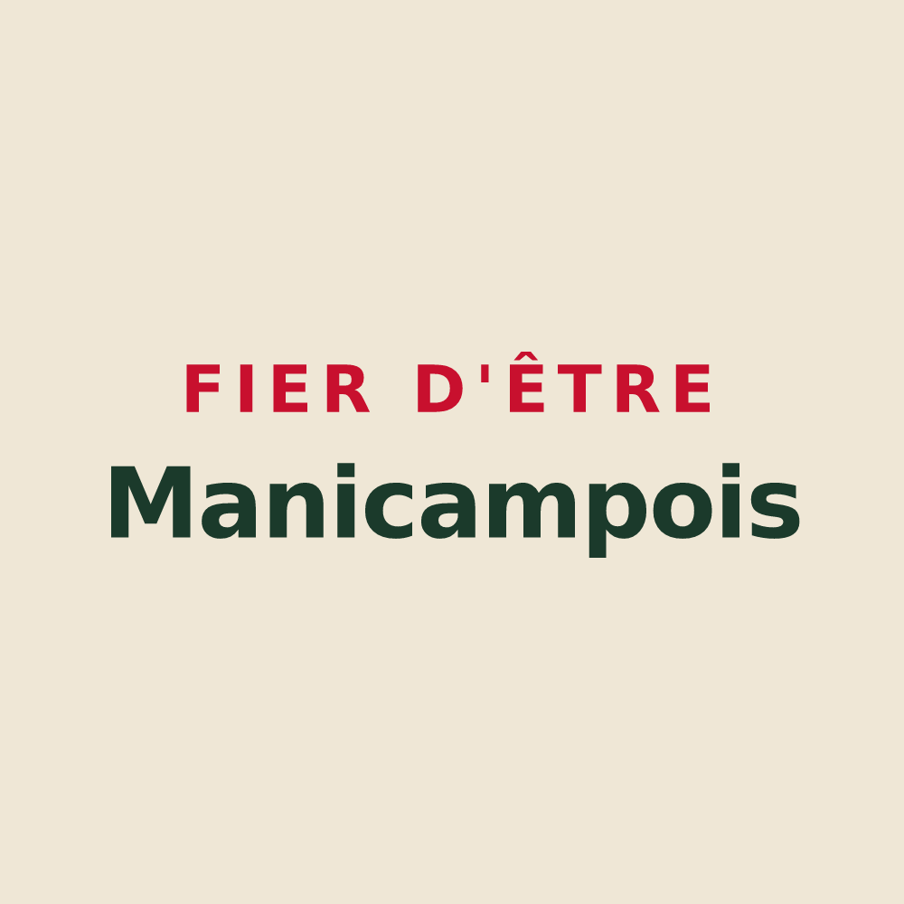 Tote bag « Fier d'être Manicampois » — design pour Manicamp