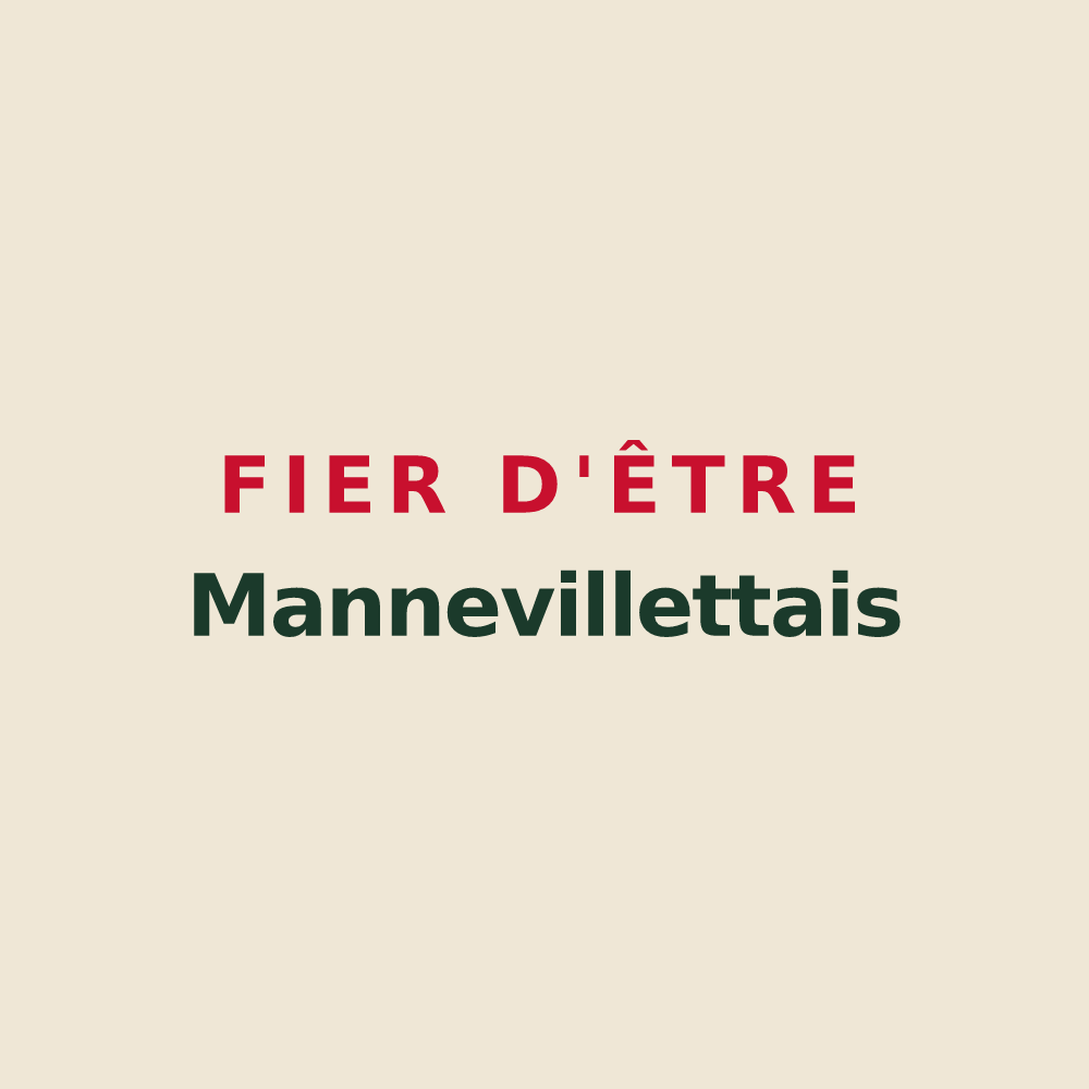 Tote bag « Fier d'être Mannevillettais » — design pour Mannevillette