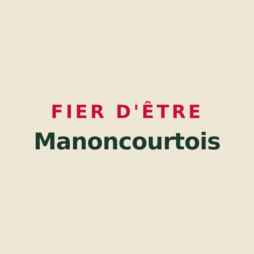 Tote bag « Fier d'être Manoncourtois » — design pour Manoncourt-en-Vermois