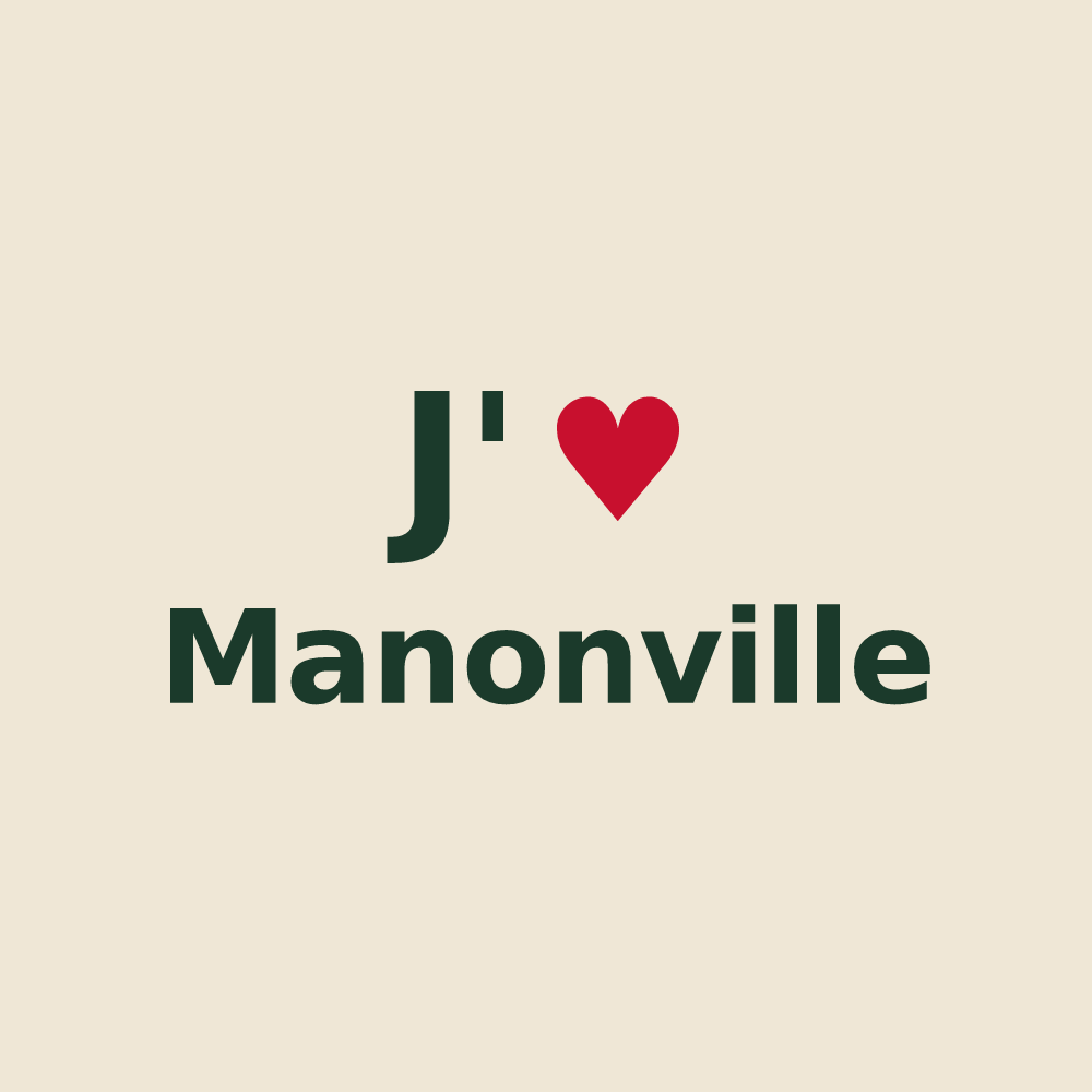Tote bag personnalisé Manonville — design J'aime Manonville