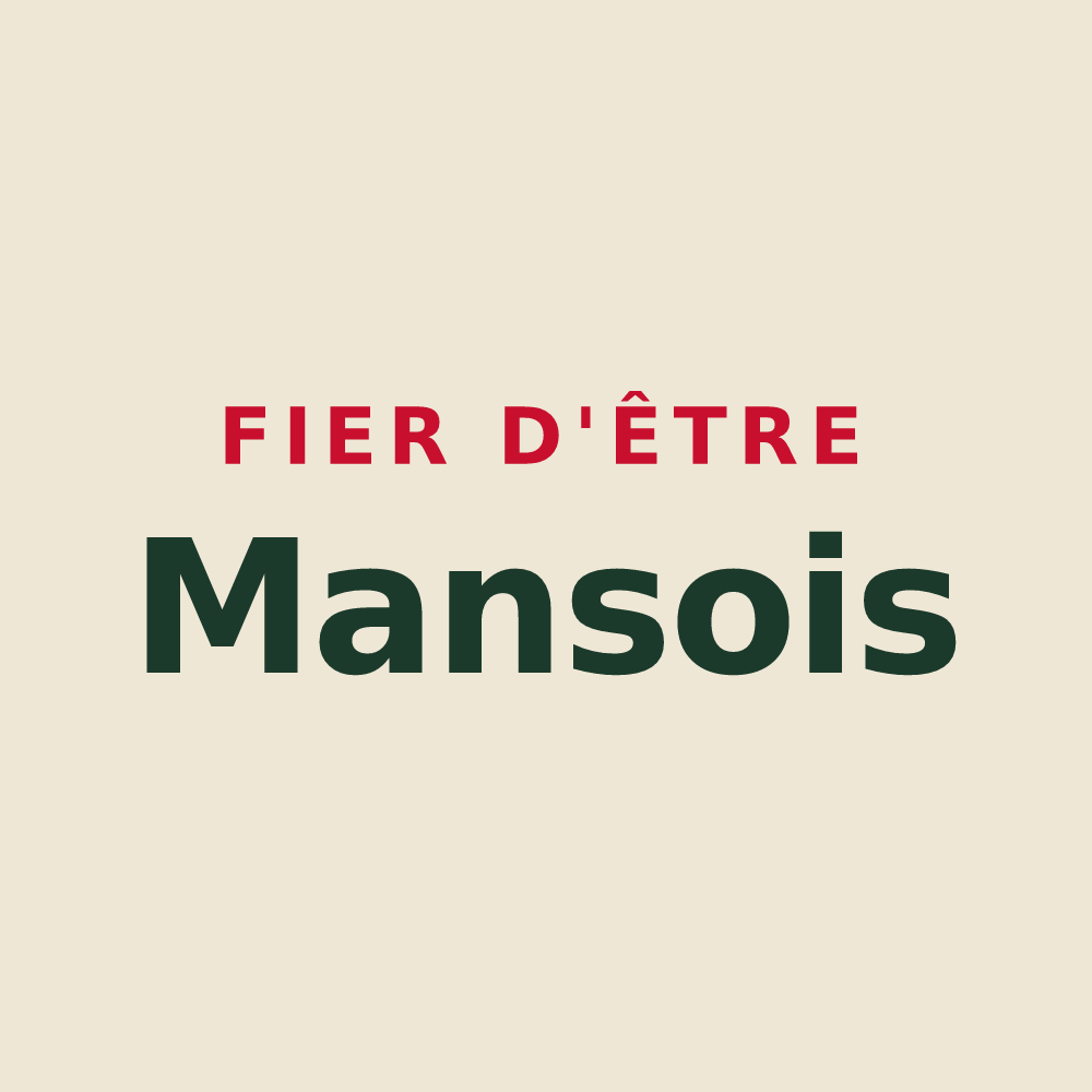 Tote bag « Fier d'être Mansois » — design pour Manses