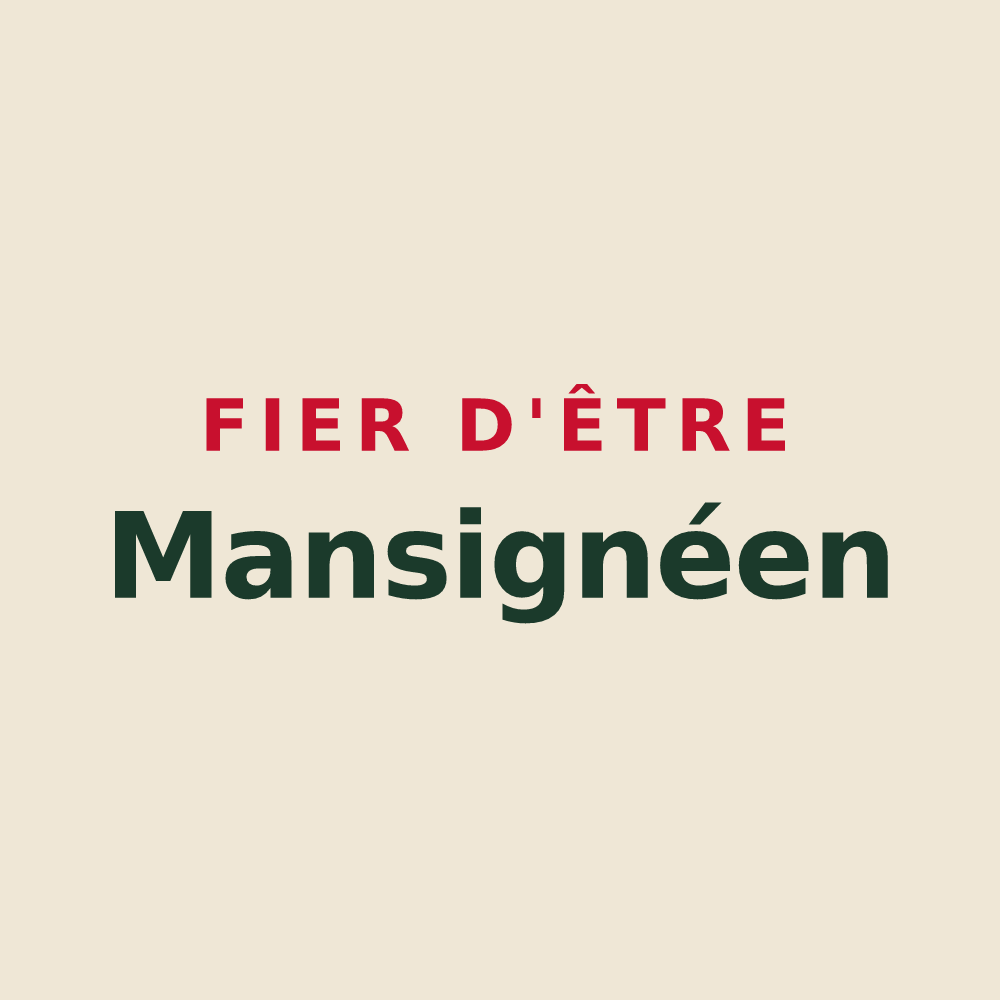 Tote bag « Fier d'être Mansignéen » — design pour Mansigné