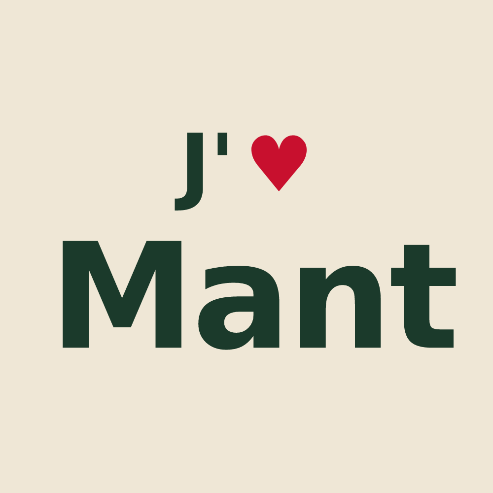 Tote bag personnalisé Mant — design J'aime Mant
