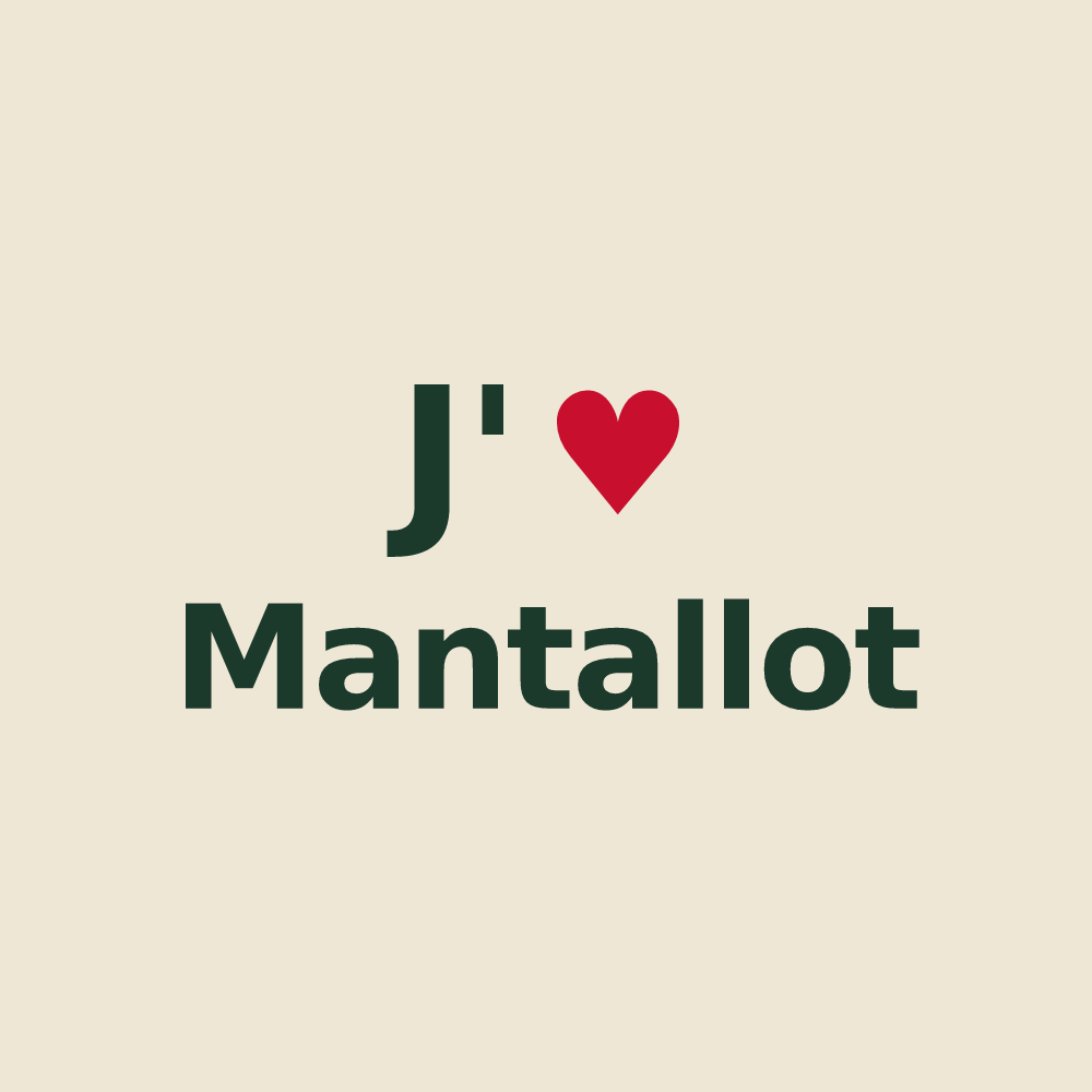 Tote bag personnalisé Mantallot — design J'aime Mantallot