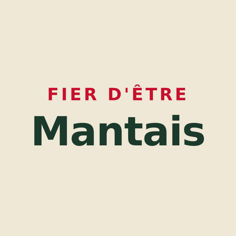 Tote bag « Fier d'être Mantais » — design pour Mantes-la-Jolie