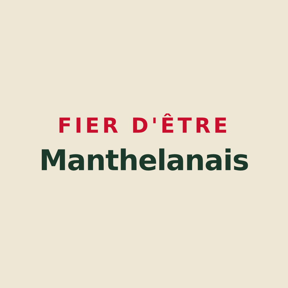 Tote bag « Fier d'être Manthelanais » — design pour Manthelan