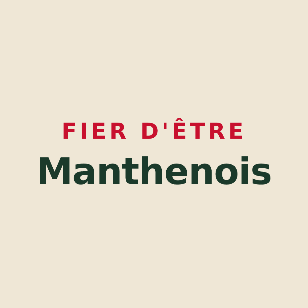 Tote bag « Fier d'être Manthenois » — design pour Manthes
