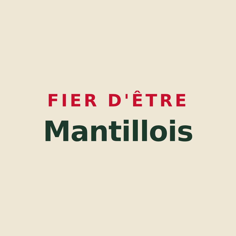 Tote bag « Fier d'être Mantillois » — design pour Mantilly