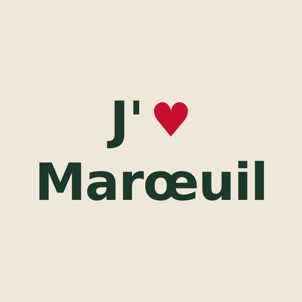Tote bag personnalisé Marœuil — design J'aime Marœuil