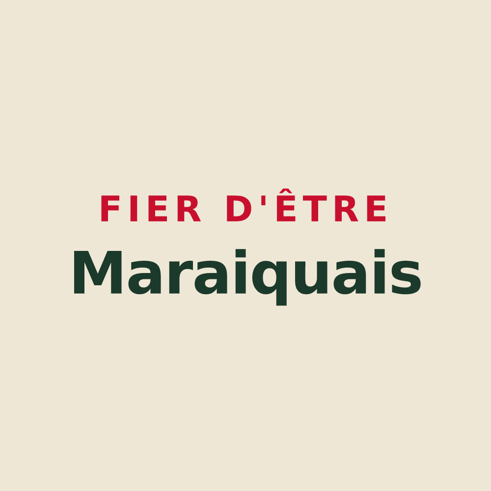 Tote bag « Fier d'être Maraiquais » — design pour Marais-Vernier