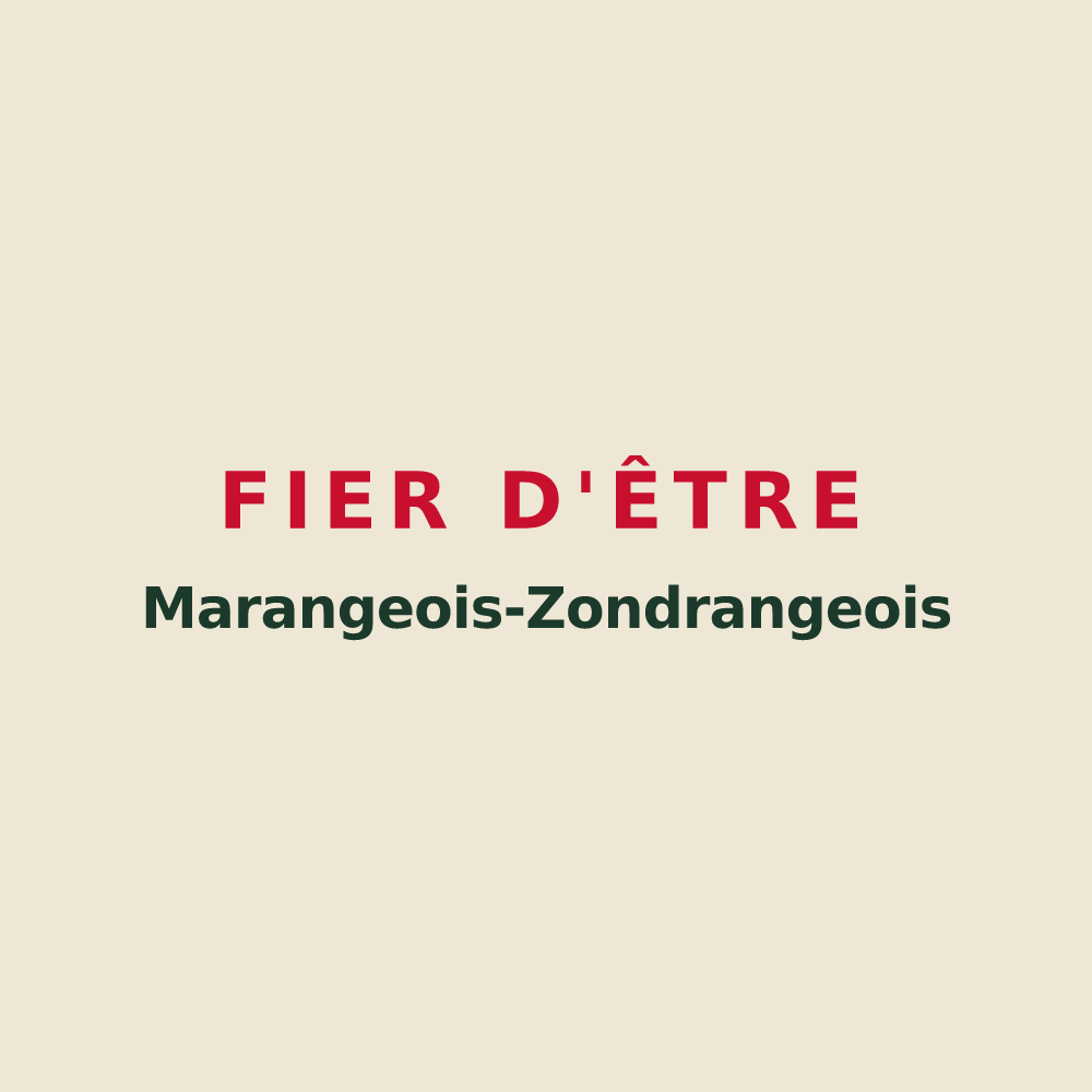 Tote bag « Fier d'être Marangeois-Zondrangeois » — design pour Marange-Zondrange