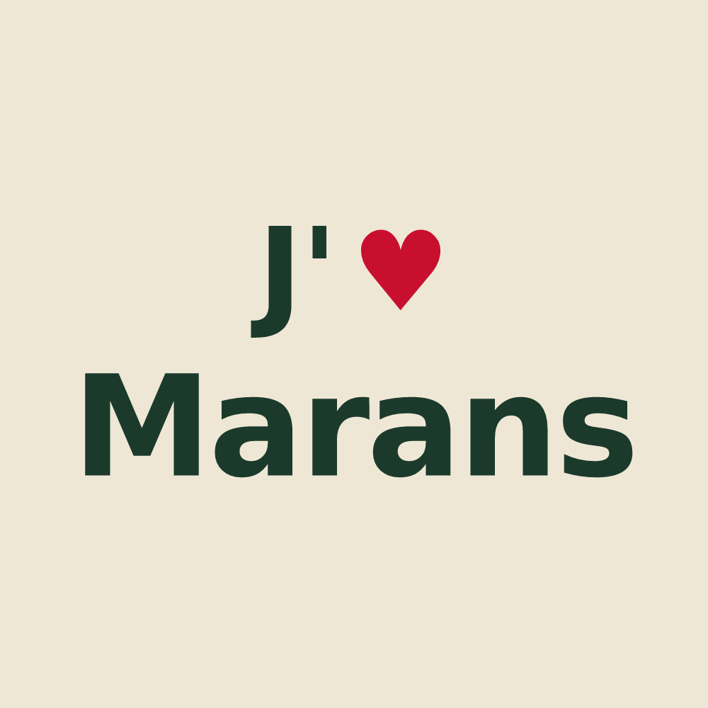 Tote bag personnalisé Marans — design J'aime Marans