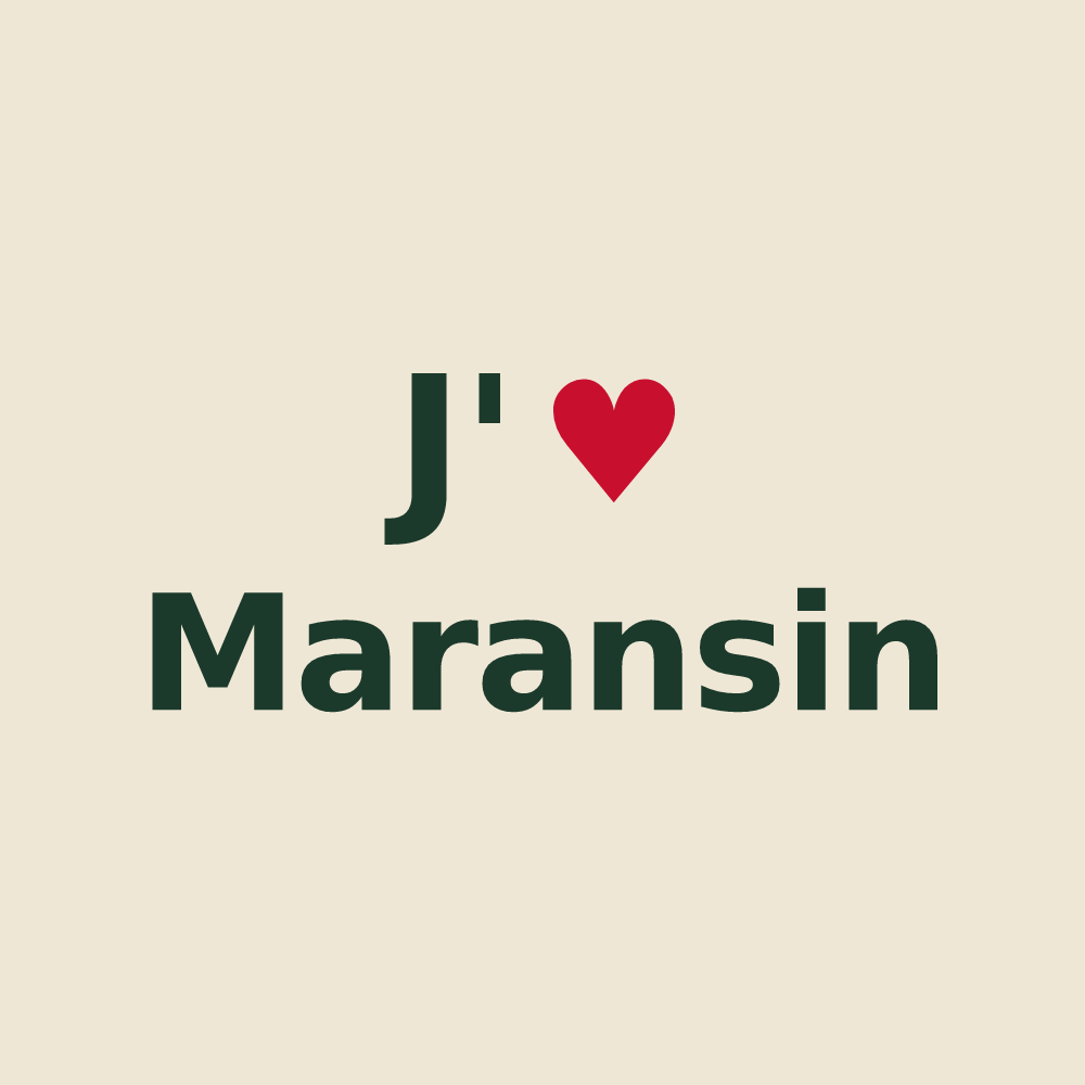 Tote bag personnalisé Maransin — design J'aime Maransin