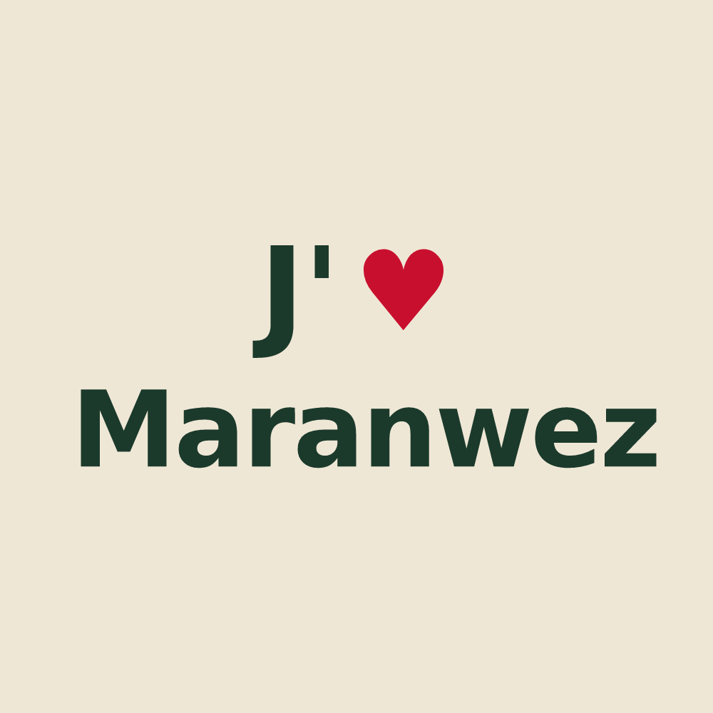 Tote bag personnalisé Maranwez — design J'aime Maranwez