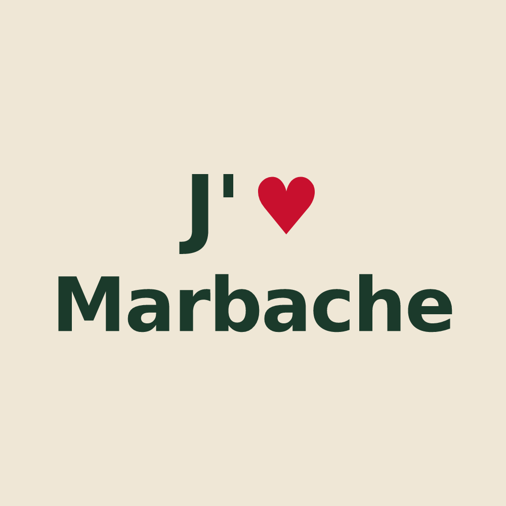 Tote bag personnalisé Marbache — design J'aime Marbache
