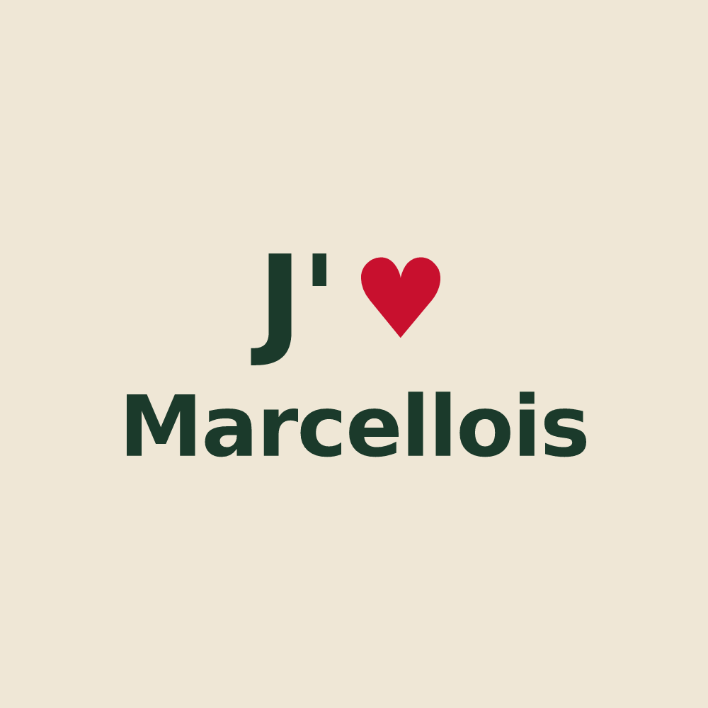 Tote bag personnalisé Marcellois — design J'aime Marcellois