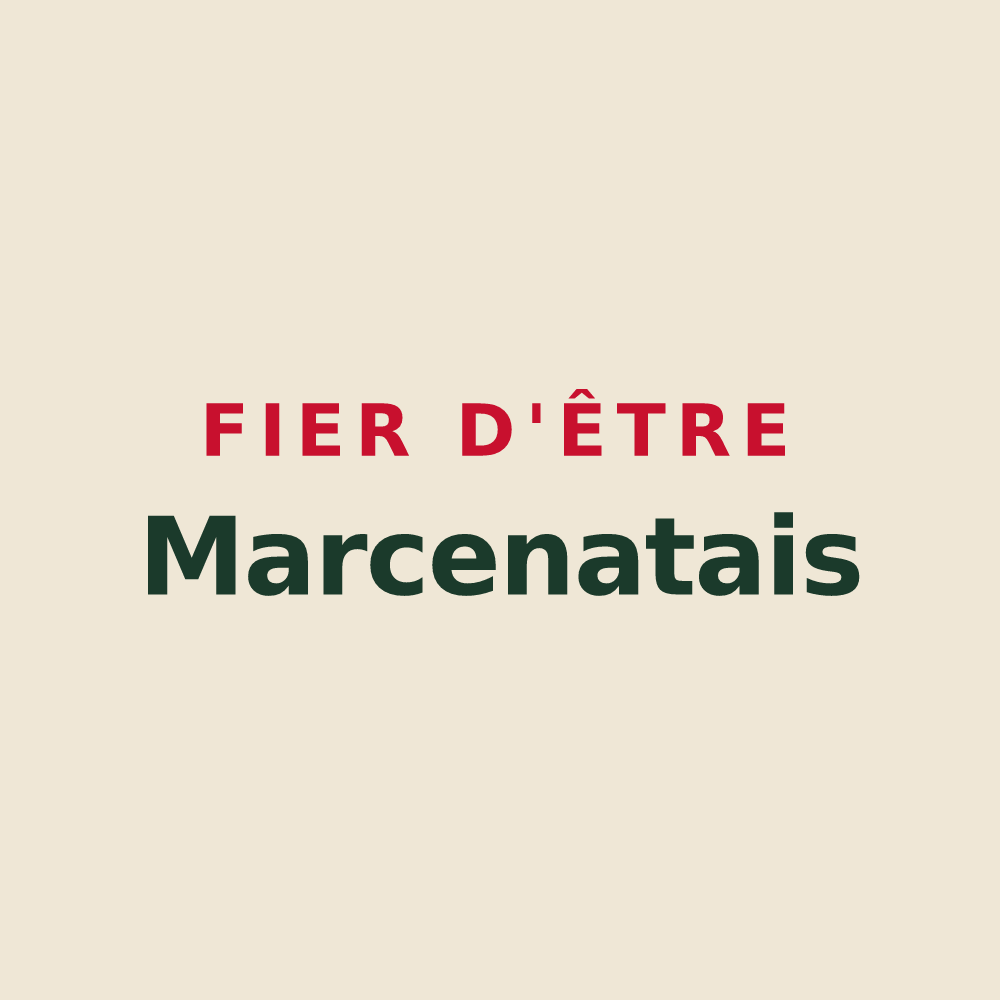 Tote bag « Fier d'être Marcenatais » — design pour Marcenat