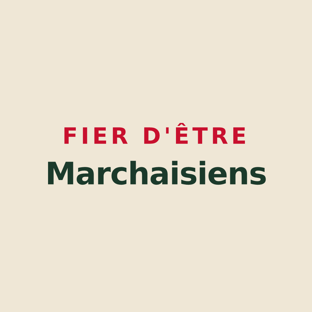 Tote bag « Fier d'être Marchaisiens » — design pour Marchais