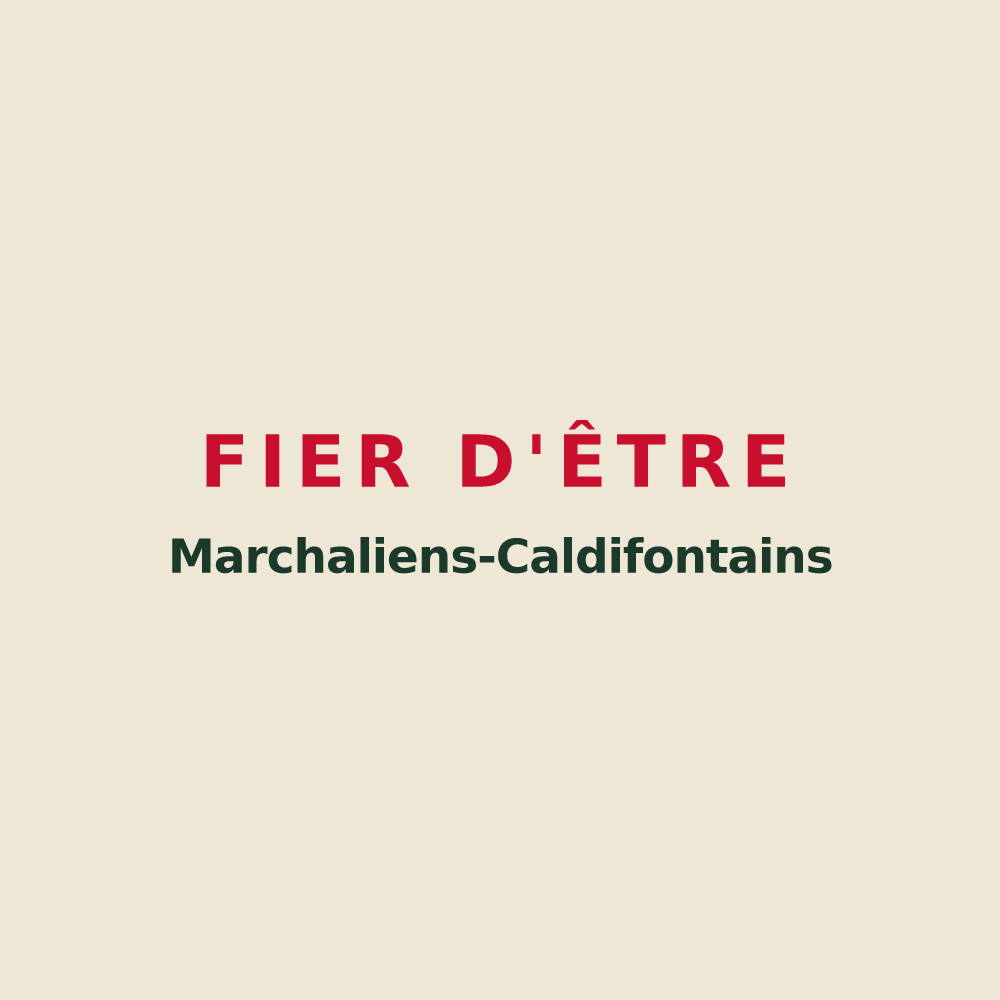Tote bag « Fier d'être Marchaliens-Caldifontains » — design pour Marchaux-Chaudefontaine