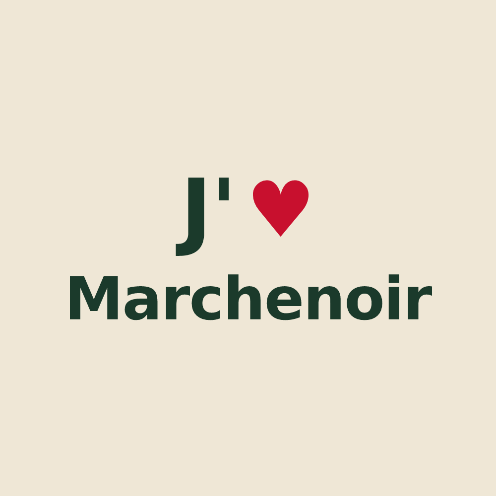 Tote bag personnalisé Marchenoir — design J'aime Marchenoir