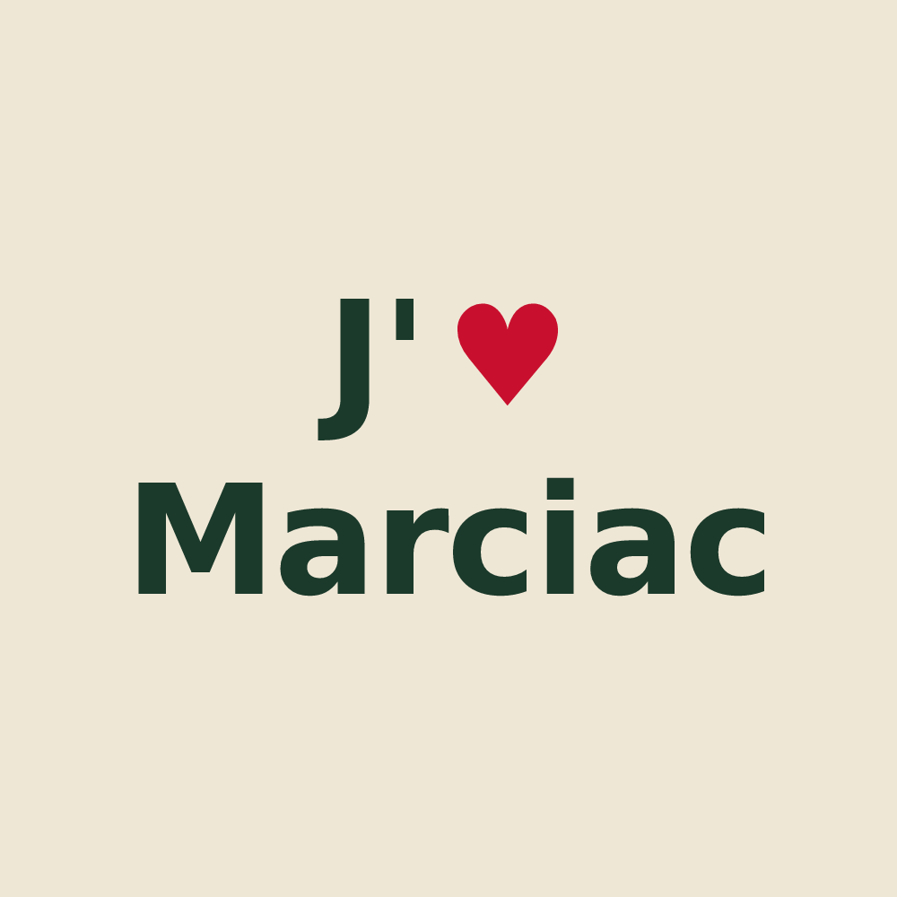 Tote bag personnalisé Marciac — design J'aime Marciac