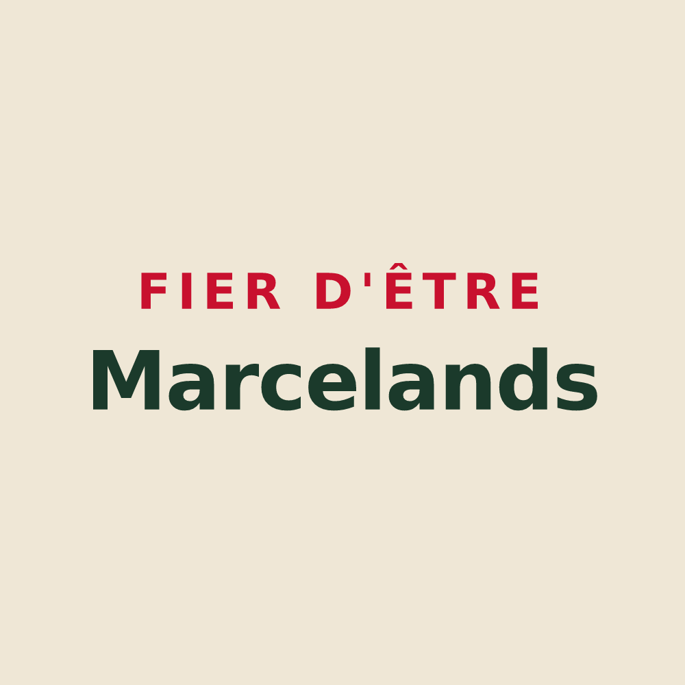 Tote bag « Fier d'être Marcelands » — design pour Marcieux