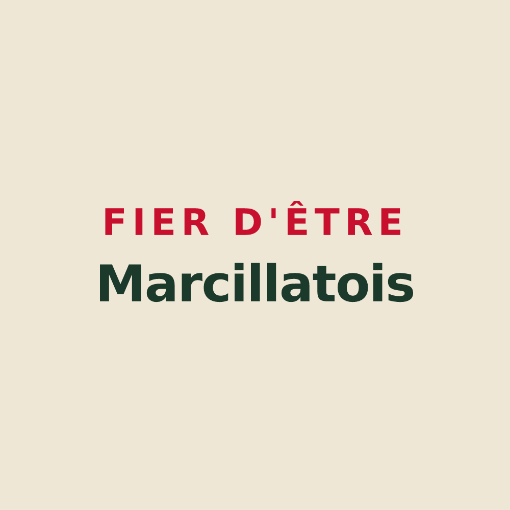 Tote bag « Fier d'être Marcillatois » — design pour Marcillat-en-Combraille