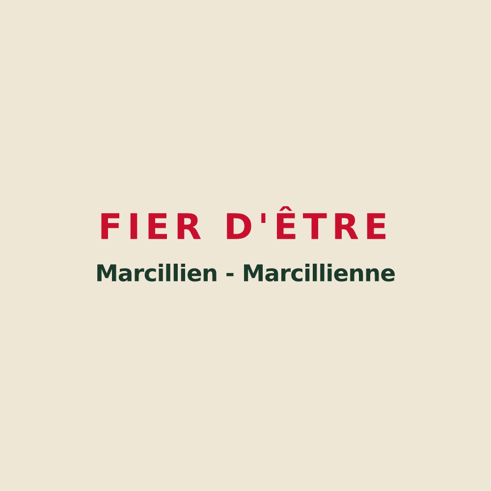 Tote bag « Fier d'être Marcillien - Marcillienne » — design pour Marcilly-sur-Tille