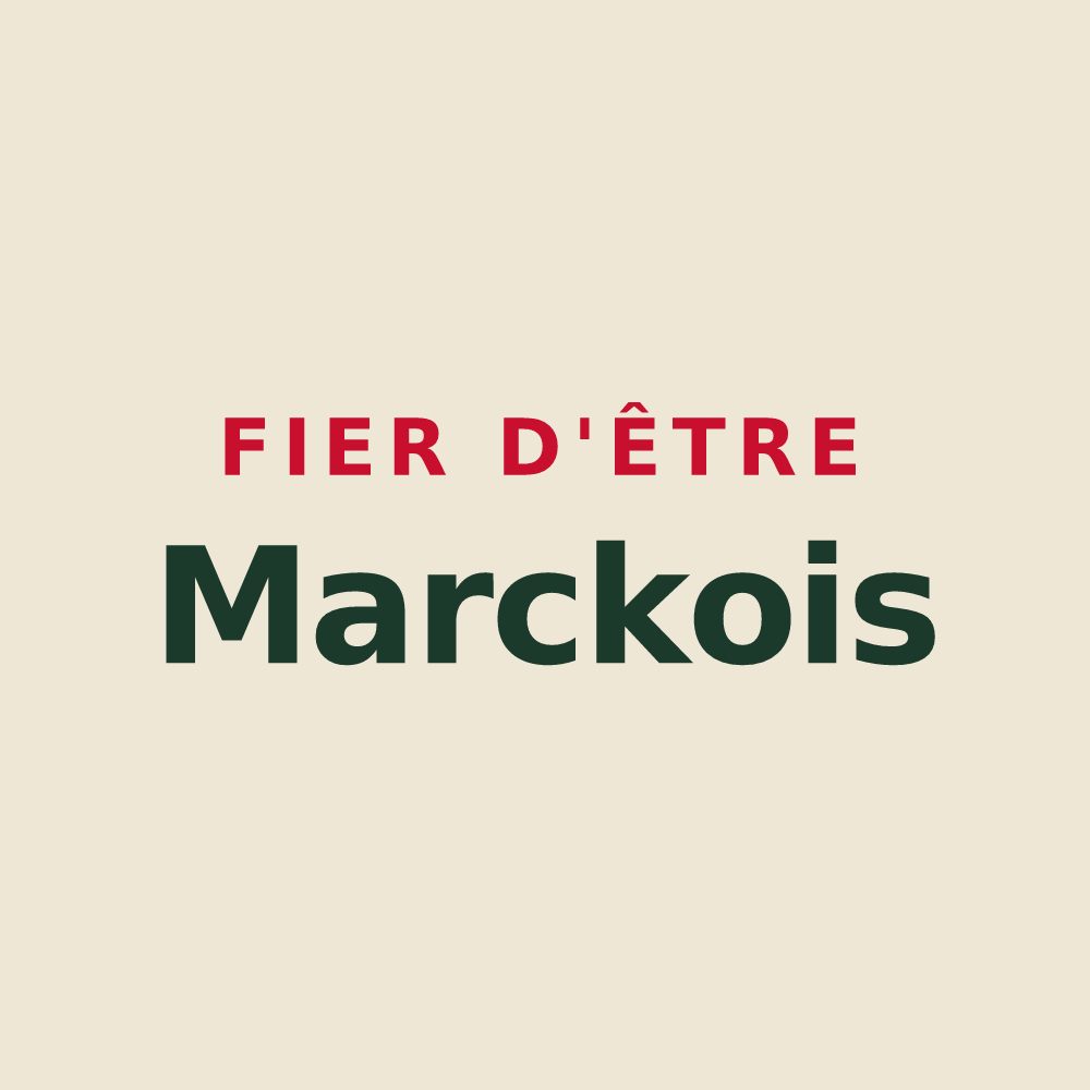 Tote bag « Fier d'être Marckois » — design pour Marck