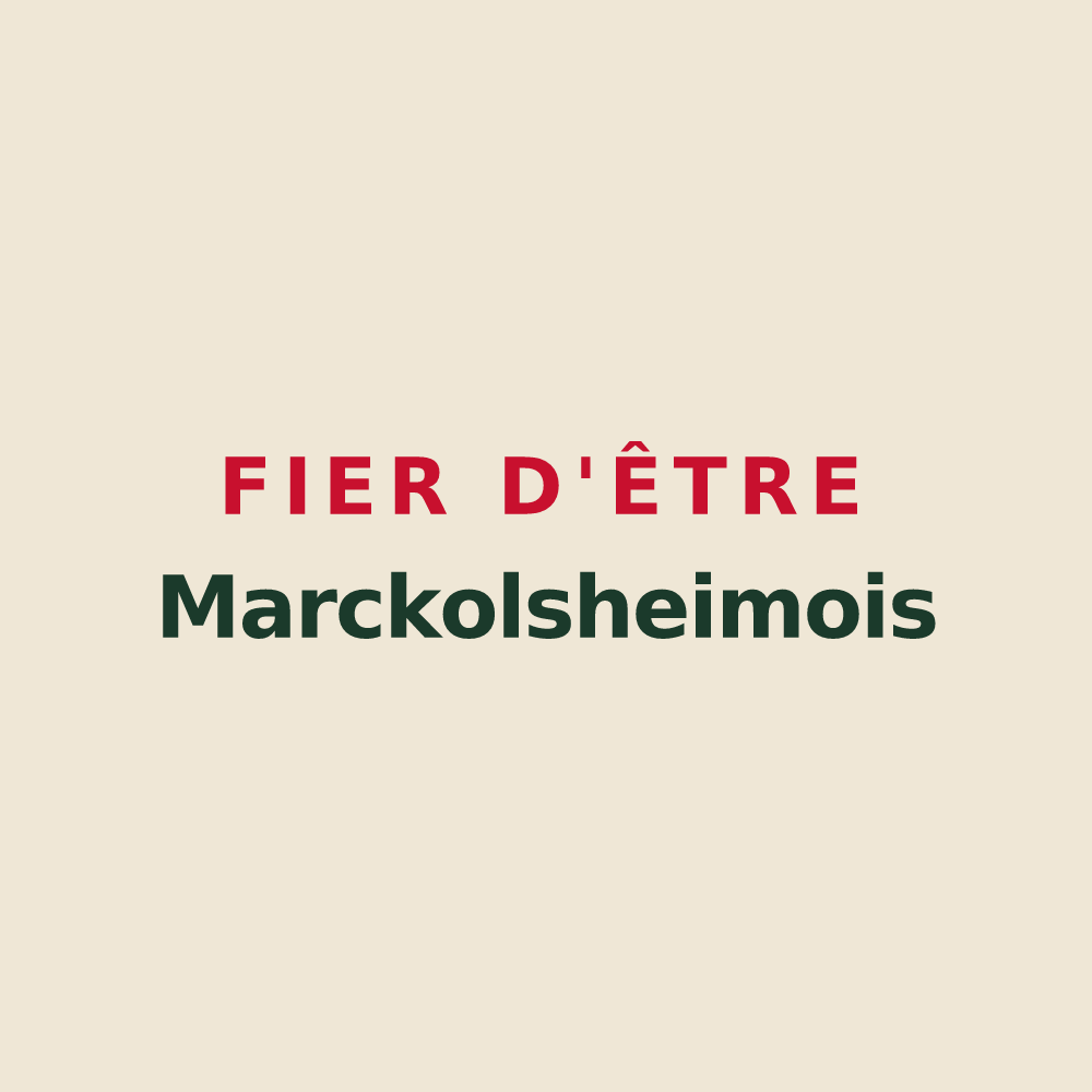 Tote bag « Fier d'être Marckolsheimois » — design pour Marckolsheim