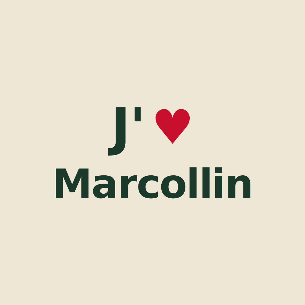 Tote bag personnalisé Marcollin — design J'aime Marcollin