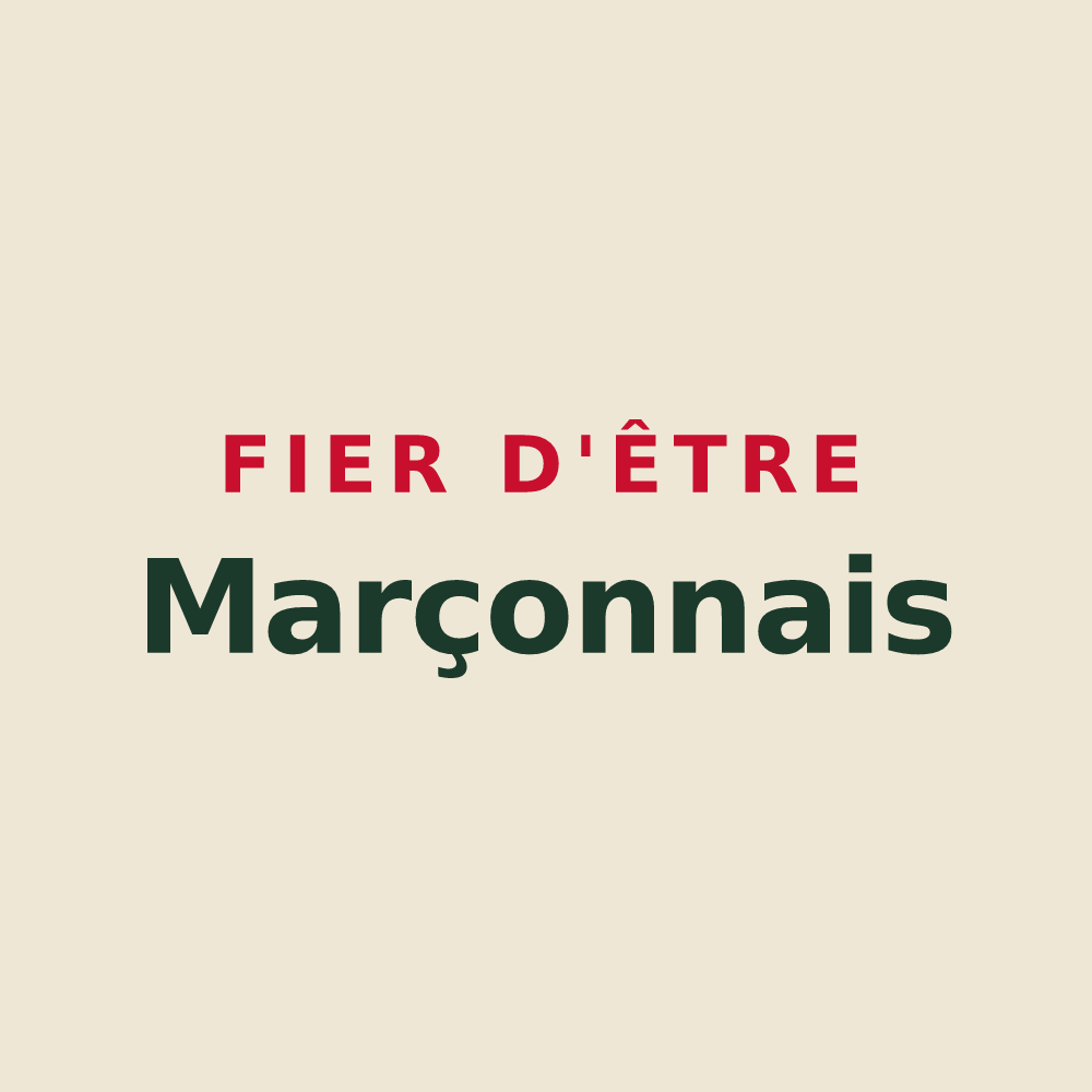 Tote bag « Fier d'être Marçonnais » — design pour Marçon