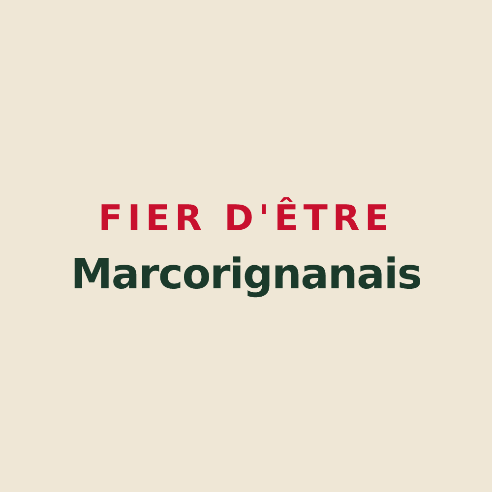 Tote bag « Fier d'être Marcorignanais » — design pour Marcorignan