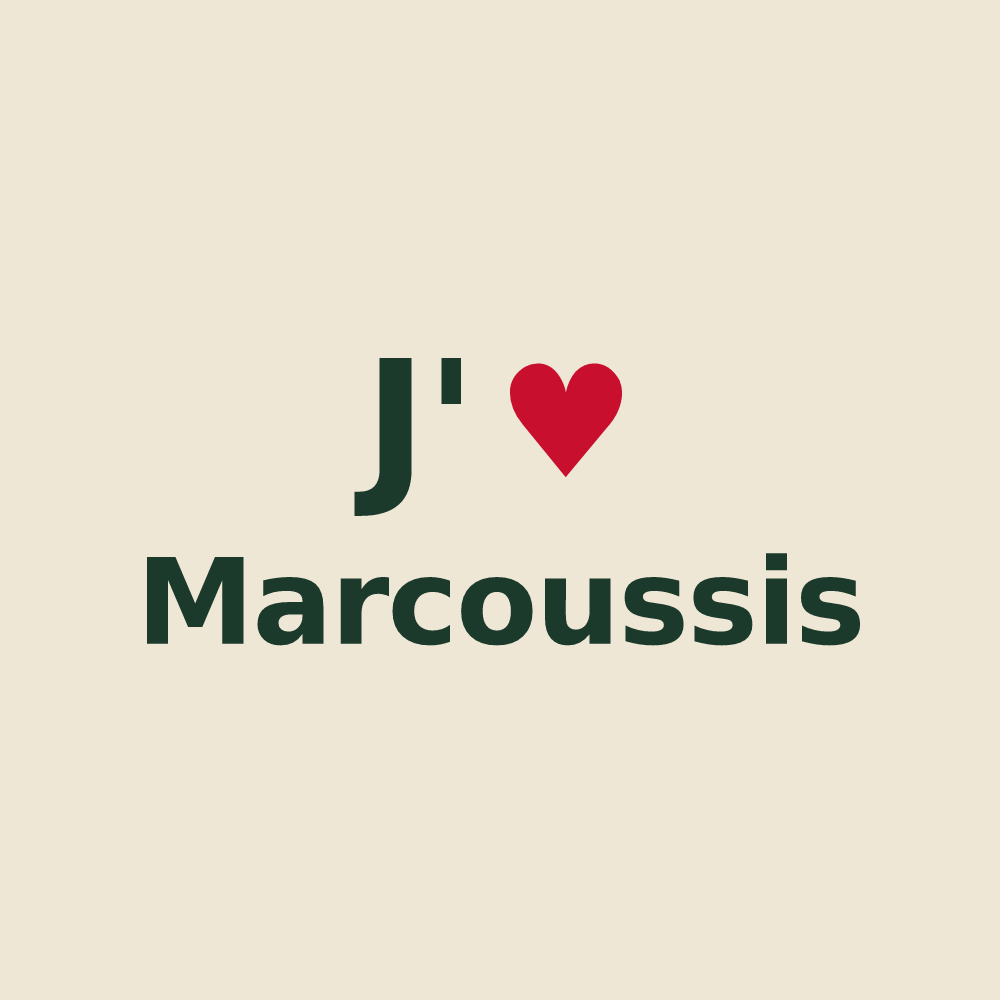 Tote bag personnalisé Marcoussis — design J'aime Marcoussis