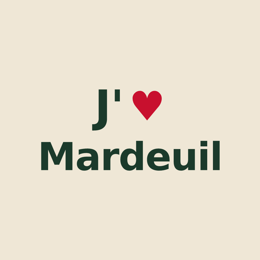 Tote bag personnalisé Mardeuil — design J'aime Mardeuil