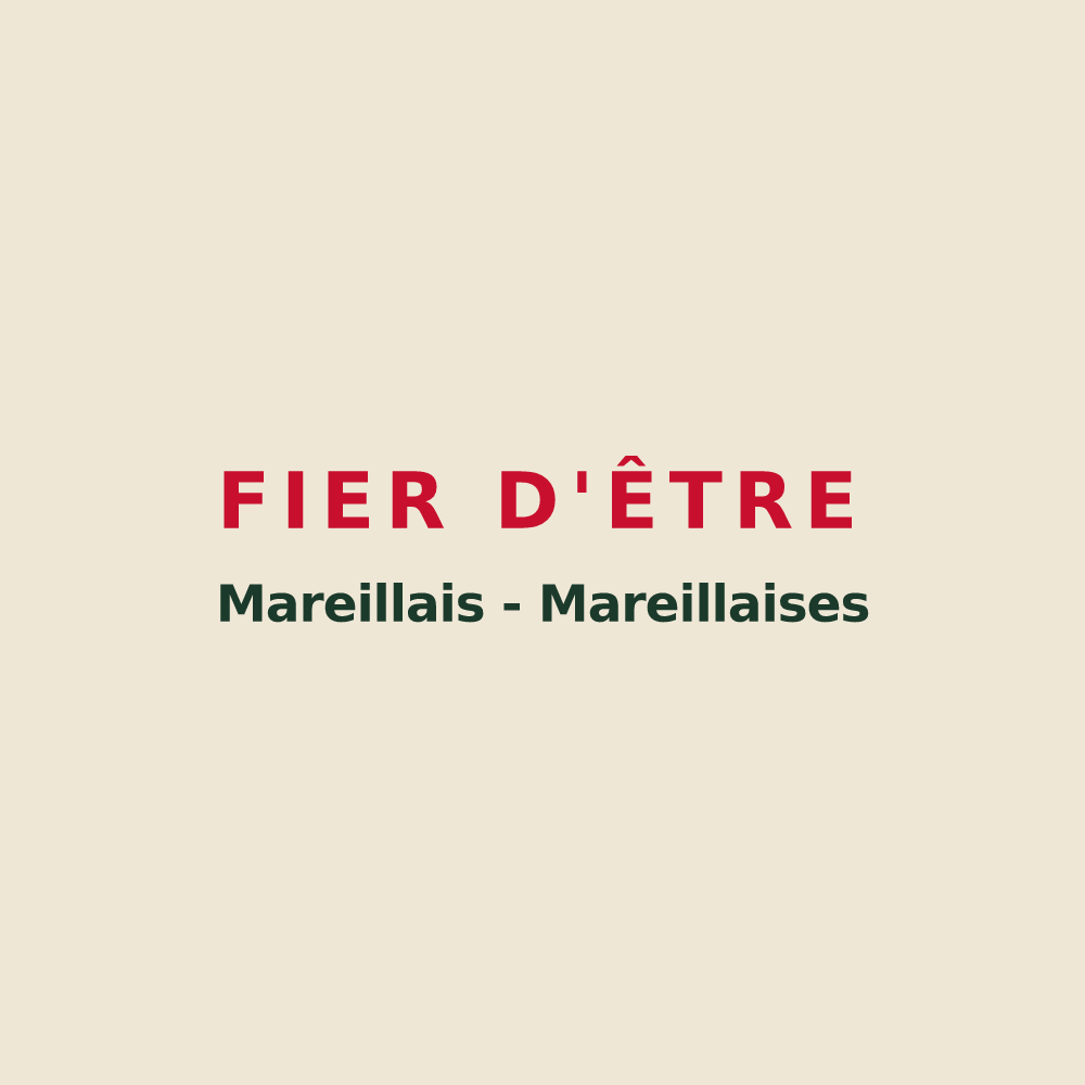 Tote bag « Fier d'être Mareillais - Mareillaises » — design pour Mareilles