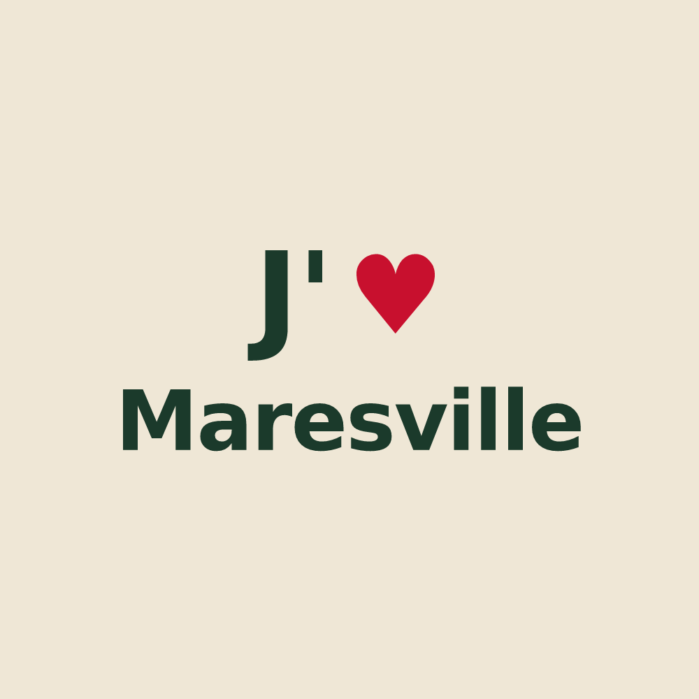 Tote bag personnalisé Maresville — design J'aime Maresville