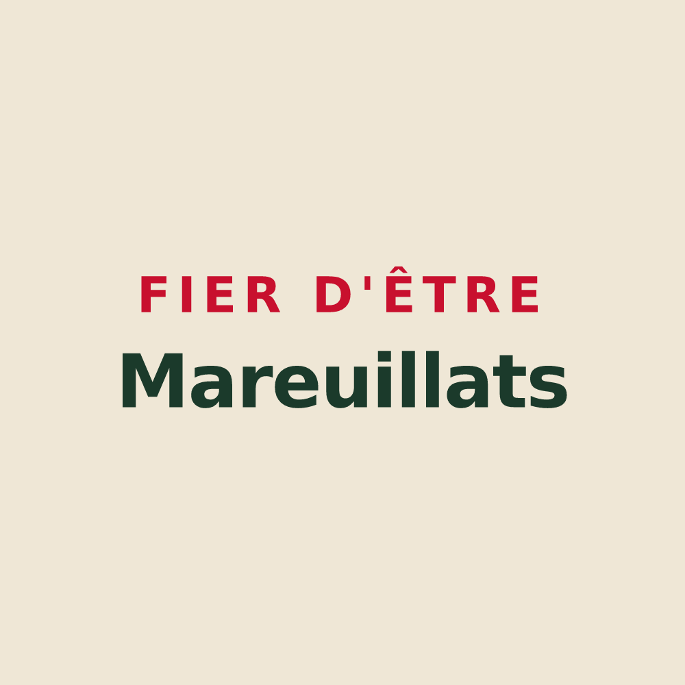 Tote bag « Fier d'être Mareuillats » — design pour Mareuil-en-Brie