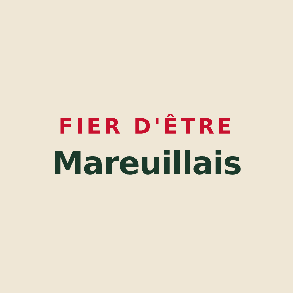 Tote bag « Fier d'être Mareuillais » — design pour Mareuil-sur-Cher