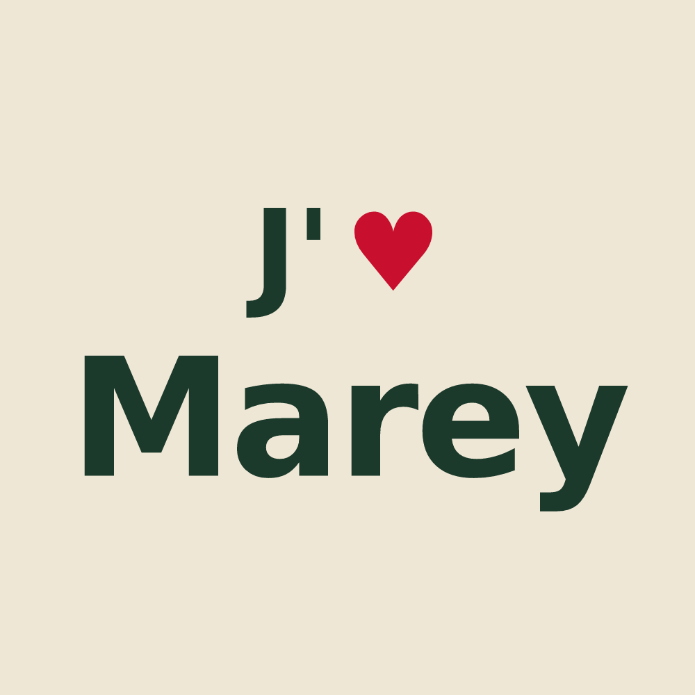 Tote bag personnalisé Marey — design J'aime Marey