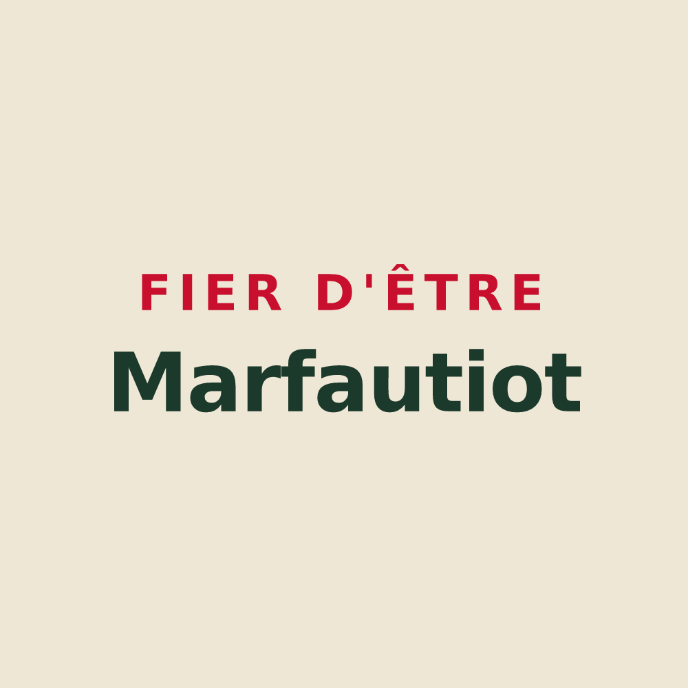 Tote bag « Fier d'être Marfautiot » — design pour Marfaux