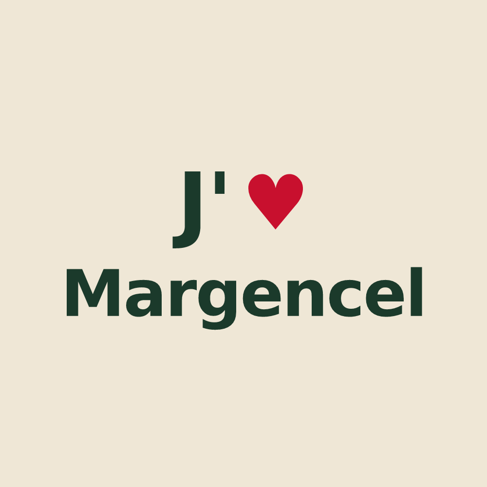 Tote bag personnalisé Margencel — design J'aime Margencel