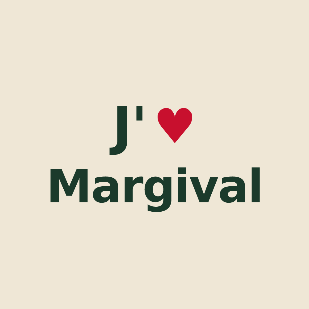 Tote bag personnalisé Margival — design J'aime Margival