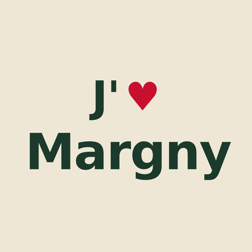 Tote bag personnalisé Margny — design J'aime Margny