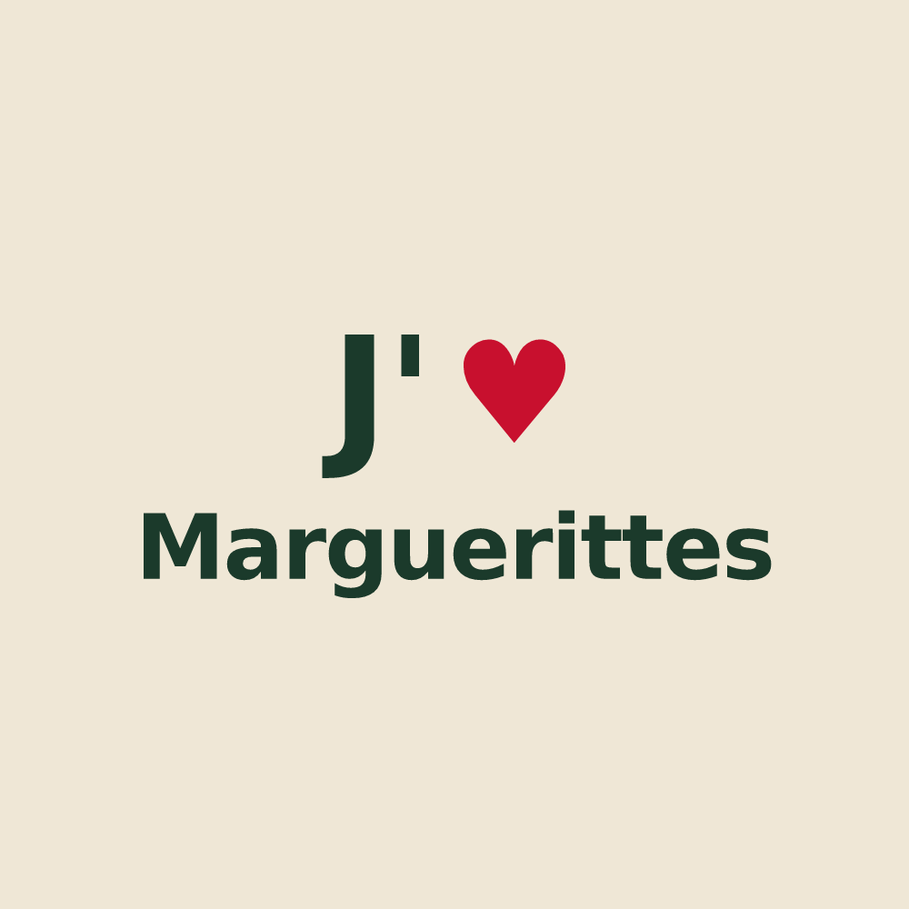 Tote bag personnalisé Marguerittes — design J'aime Marguerittes